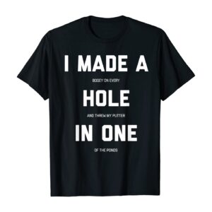 Funny Golf Shirt. Retro Style Evolution Of Man T-Shirt