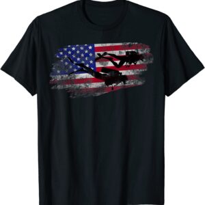 Scuba Diving American Flag Diver Down Dive Flag Underwater T-Shirt