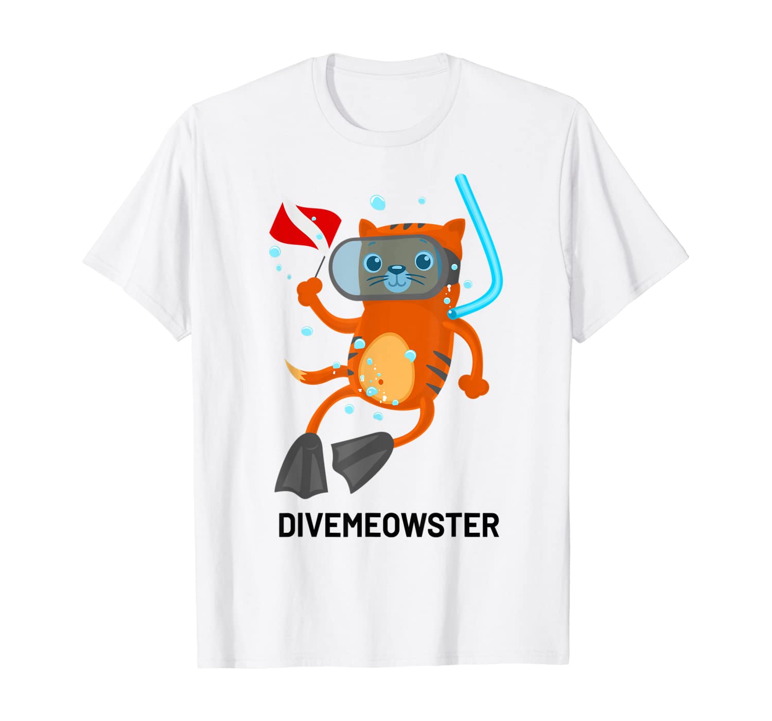 Dive Meowster | Funny Scuba Diving Shirt for Dive Master T-Shirt