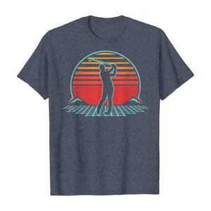 Golf Retro Vintage 70s 80s Style Golfer Player Gift T-Shirt