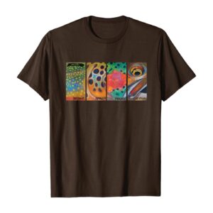 Cutthroat Rainbow Brook Brown Trout T-Shirt Derek DeYoung