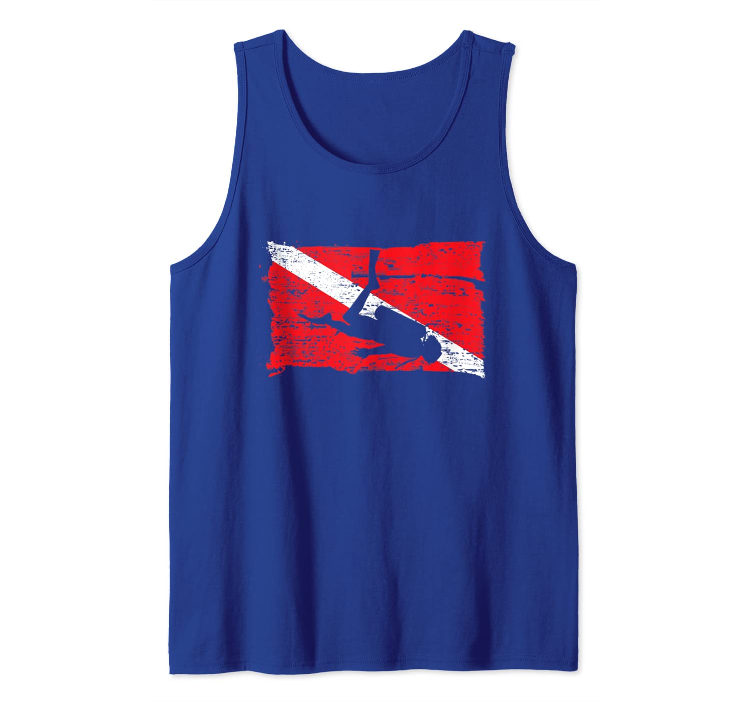 Scuba Diving Flag vintage Divers gift Tank Top