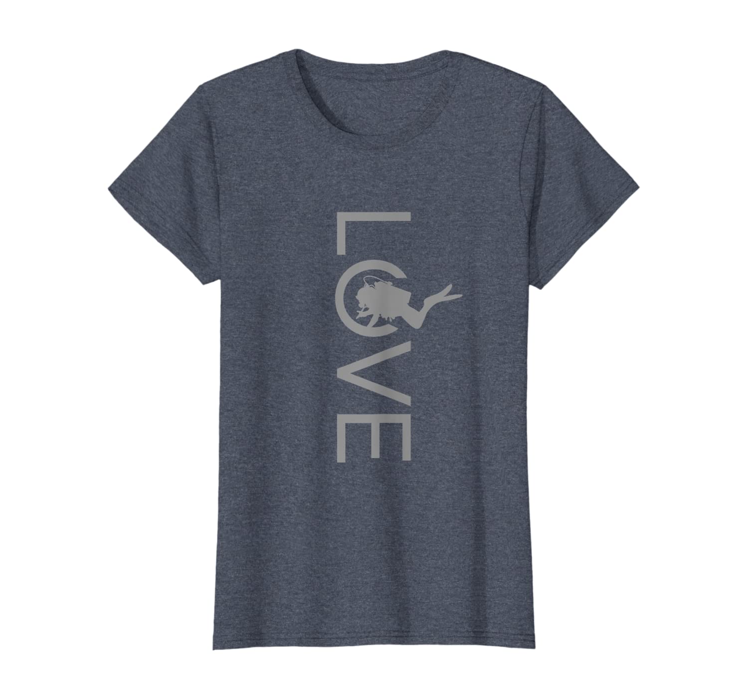 Womens LOVE Scuba Diving T Shirt T-Shirt - Image 3