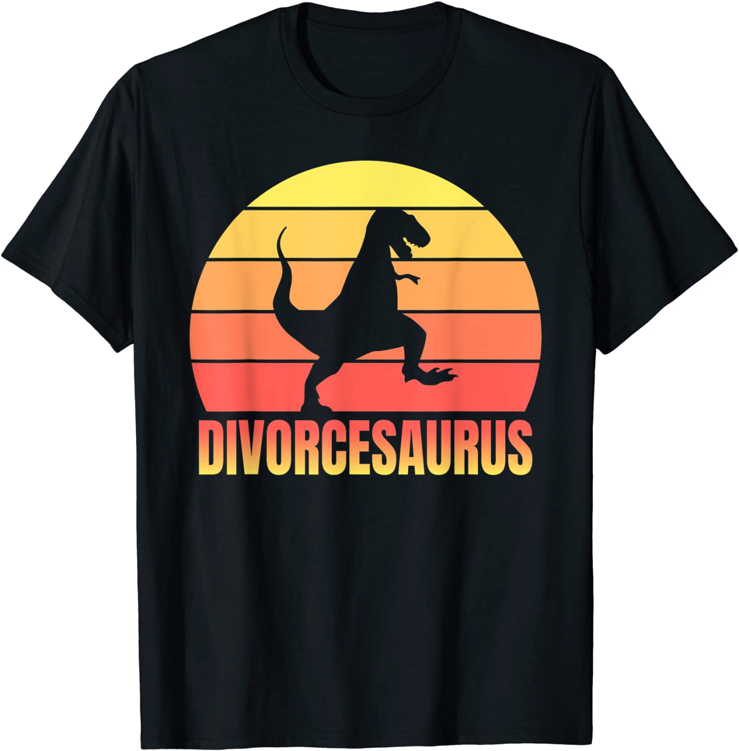 Just Divorced Funny Divorce Party Dinosaur T-Shirt
