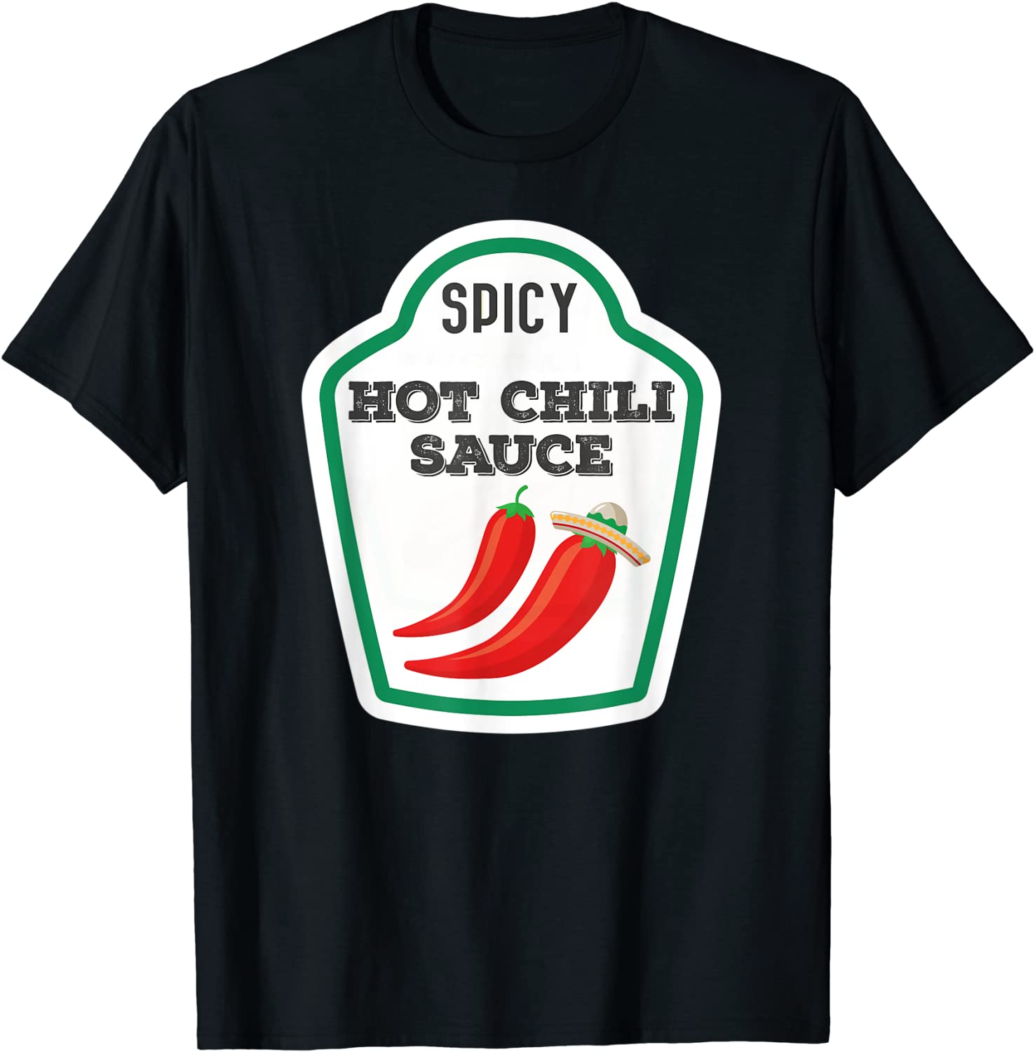 Spicy Hot Chili Sauce T-Shirt Easy Halloween Costume Tee