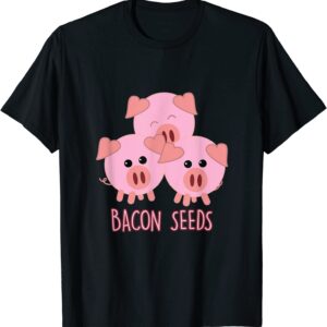 Funny Paleo / Keto Bacon seeds three pigs T-shirt