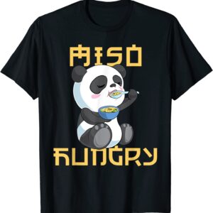 Cute Japanese Panda Bear Miso Hungry T-Shirt