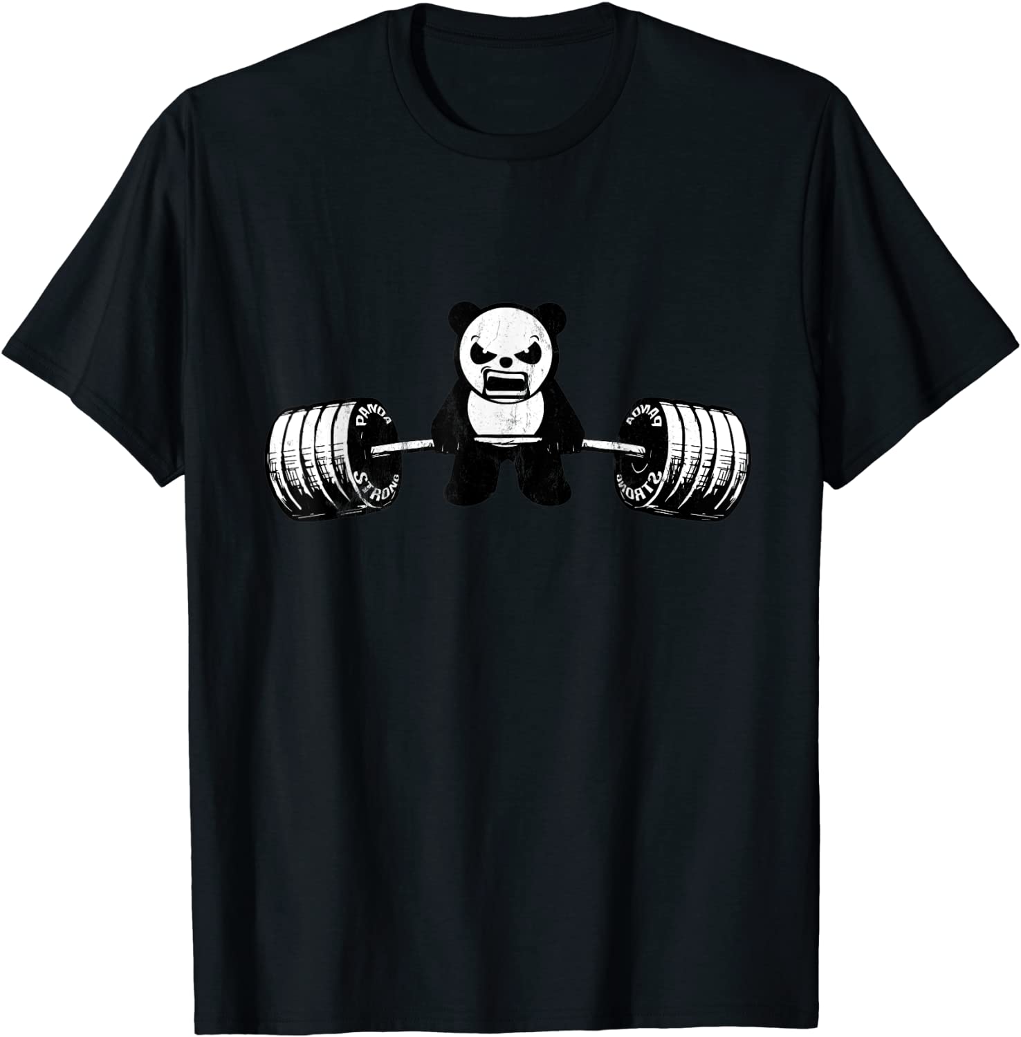 Panda Bear Deadlift - Weightlifting Gym Design T-Shirt