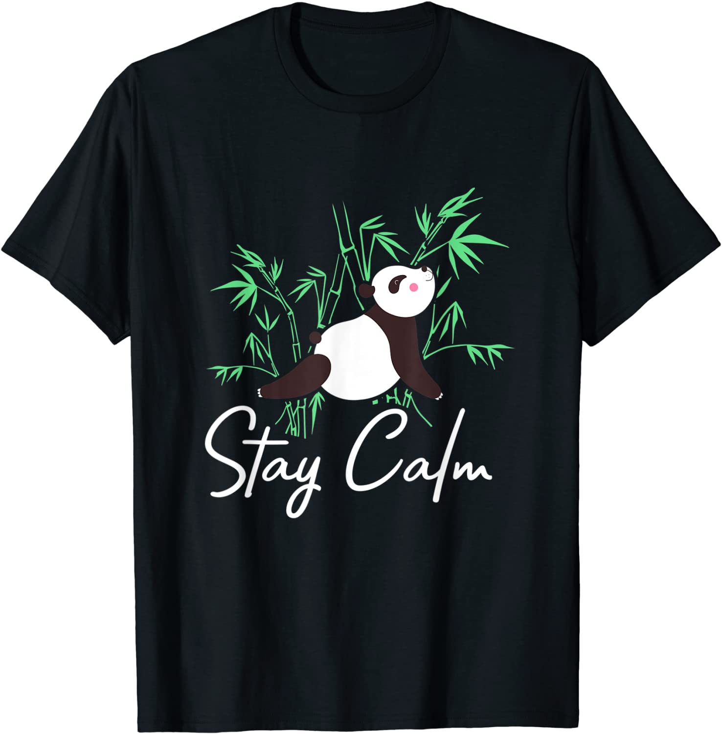 Stay Calm Panda Yoga - Panda Bear Outfit Panda Lover Gift T-Shirt