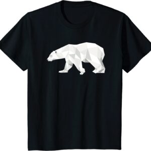 Cool Polar Bear Pattern Animal Art T-Shirt Christmas Gift