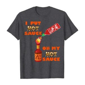 Hot Peppers mixed Sauce Challenge T-shirt Funny spicy food
